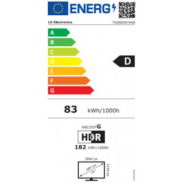 LG Smart Τηλεόραση 75" 4K UHD QNED evo AI QNED87 HDR (2025) 75QNED87A6B LG Smart Τηλεόραση 75" 4K UHD QNED evo AI QNED87 HDR (2025) 75QNED87A6B
